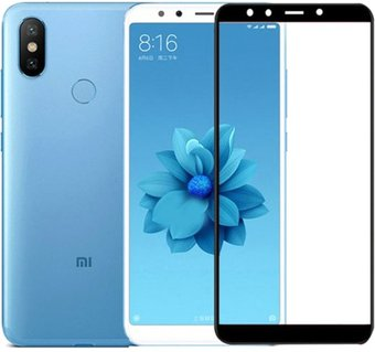 Защитное стекло KST Full glue для Xiaomi Mi 6X/Mi A2 (черное) - 1/1