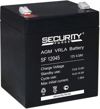Аккумулятор для ИБП Security Force SF 12045 (12В/4.5 А·ч) - 1/1