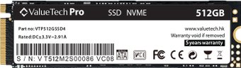 SSD ValueTech Pro M.2 NVMe 512GB VTP512GSSD4 - 1/1