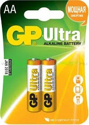 Батарейка GP Ultra Alkaline AA 2 шт. - 1/1