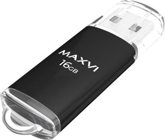 USB Flash Maxvi MP 16GB (черный) - 1/1