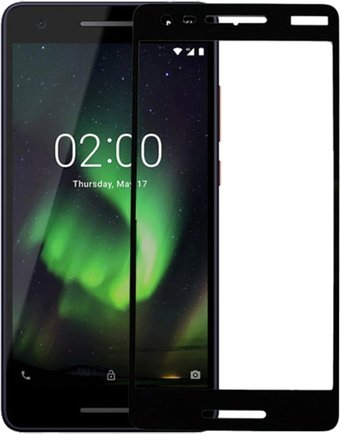 Защитное стекло KST Full glue для Nokia 2.1 (2018) (черное) - 1/1
