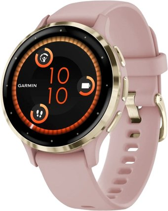Умные часы Garmin Venu 3S (розовый, с силиконовым ремешком) - 1/1