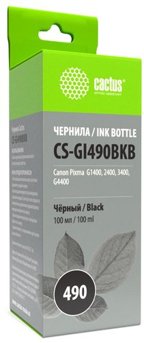 Чернила CACTUS CS-GI490BKB - 1/1