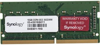 Оперативная память Synology 16ГБ DDR4 SODIMM D4ES01-16G - 1/1