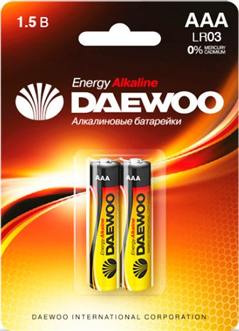 Батарейка Daewoo LR03 BL-2 Energy Alkaline 2 шт. - 1/1