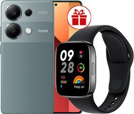 Смартфон Xiaomi Redmi Note 13 Pro 4G 12GB/512GB с NFC международная версия (зеленый лес) и Redmi Watch 3 Active (черный) по акции - 1/1