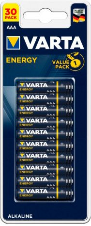 Батарейка Varta Energy Alkaline AAA 30шт - 1/1
