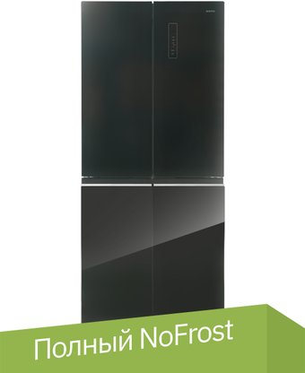 Четырёхдверный холодильник CENTEK CT-1745 Black - 1/1