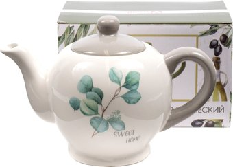 Заварочный чайник Home Line Цветущий эвкалипт HC718R-G12 - 1/1