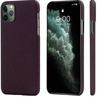 Чехол для телефона Pitaka MagEZ для iPhone 11 Pro Max (plain, черный/красный) - 1/1