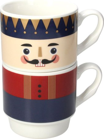 Набор кружек Tognana Natale Stacking Щелкунчик NT685456092 (2шт) - 1/1