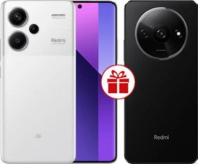Смартфон Xiaomi Redmi Note 13 Pro+ 5G 8GB/256GB с NFC международная версия (лунный белый) и Redmi A3 3GB/64GB (полуночный черный) по акции - 1/1