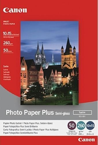 Фотобумага Canon Photo Paper Plus Semi-Gloss SG-201 10x15 50 листов (1686B015) - 1/1