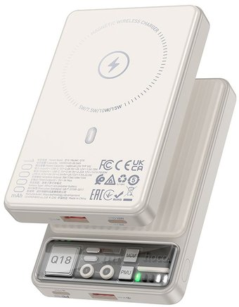 Внешний аккумулятор Hoco Q18 10000mAh (бежевый) - 1/1