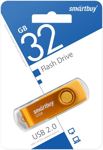 USB Flash SmartBuy Twist 32GB (желтый) - 1/1