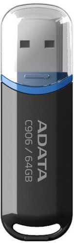 USB Flash ADATA C906 64GB (черный) - 1/1