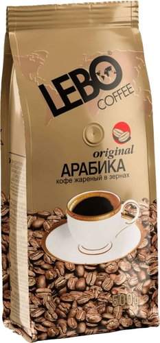 Кофе LEBO Coffee Original Арабика среднеобжаренный зерновой 500г - 1/1