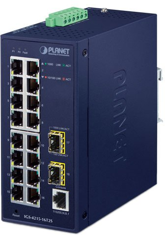 Управляемый коммутатор 2-го уровня PLANET IGS-4215-16T2S - 1/1
