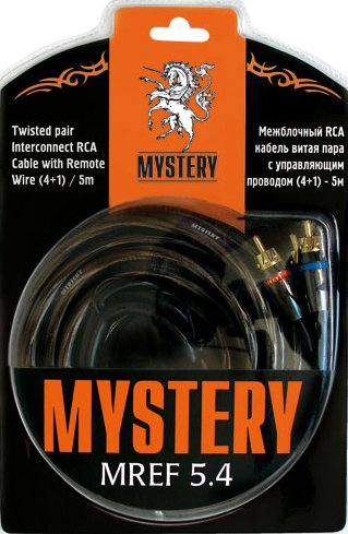 Кабель Mystery MREF 5.4 RCA - RCA (5 м, черный) - 1/1
