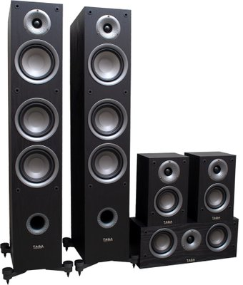 Комплект акустики Taga Harmony TAV 5.0: TAV-507F + C + S (черный) - 1/1