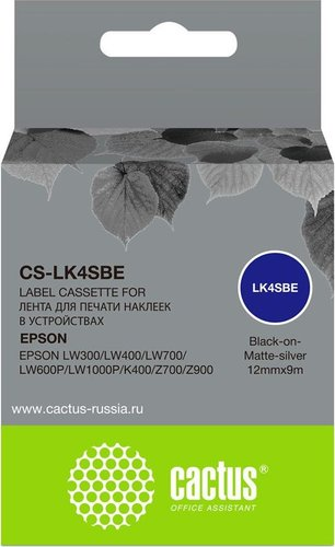 Картридж CACTUS CS-LK4SBE (аналог Epson LK4SBE) - 1/1
