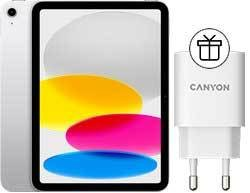 Планшет Apple iPad 10.9" 2022 64GB (серебристый) + Canyon CNE-CHA20W02 - 1/1
