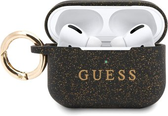 Чехол CG Mobile Guess with ring для AirPods Pro GUACAPSILGLBK (черный) - 1/1