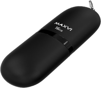 USB Flash Maxvi SF 16GB (черный) - 1/1
