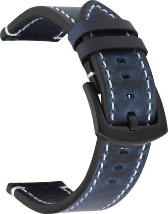 Ремешок Rumi кожаный Leather GT3 22 мм (океанский синий) - 1/1