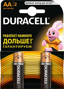 Батарейка DURACELL AA 2 шт. - 1/1