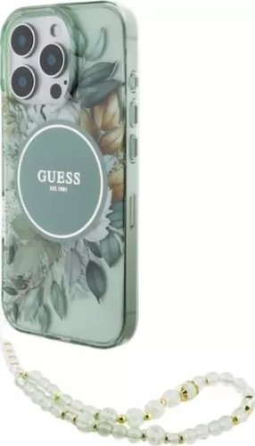 Чехол для телефона Guess PC/TPU Flowers (MagSafe) для iPhone 16 Pro GUHMP16LHFWBRCESN - 1/1
