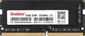 Оперативная память KingSpec 4ГБ DDR4 SODIMM 3200 МГц KS3200D4N12004G - 1/1