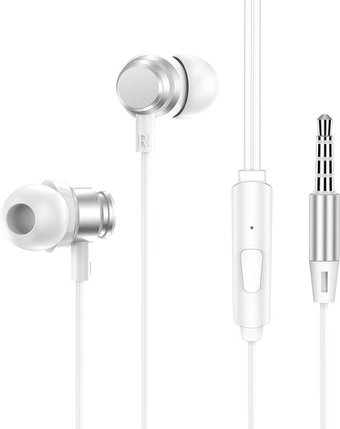 Наушники Borofone BM62 (серебристый/белый) - 1/1