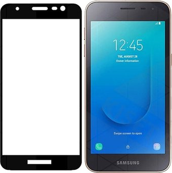 Защитное стекло KST Full glue для Samsung Galaxy J2 Core (2020) J260 (черное) - 1/1