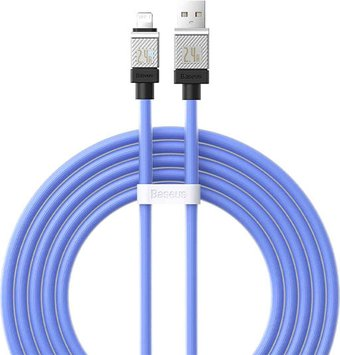 Кабель Baseus CoolPlay Series Fast Charging Data Cable 2.4A USB Type-A - Lightning (2 м, синий) - 1/1