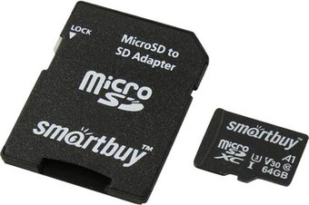 Карта памяти SmartBuy microSDXC SB64GBSDU1A-AD 64GB - 1/1