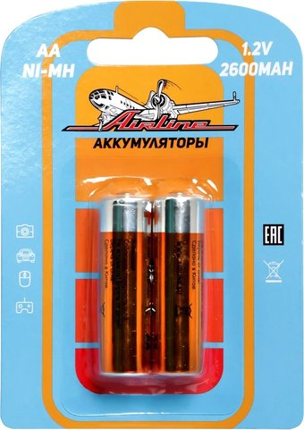 Аккумулятор Airline AA 2600mAh 2 шт. AA-26-02 - 1/1
