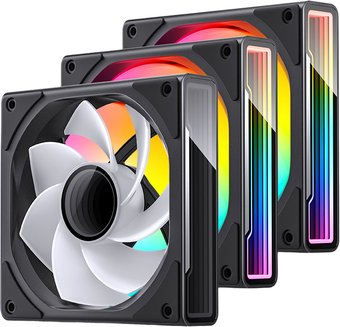 Комплект вентиляторов для корпуса Jonsbo ZK-120 Reversed (черный, 3 шт.) - 1/1