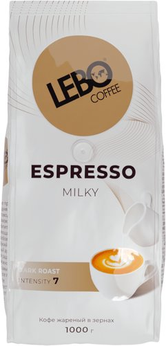 Кофе LEBO Coffee Espresso Milky зерновой 1 кг - 1/1