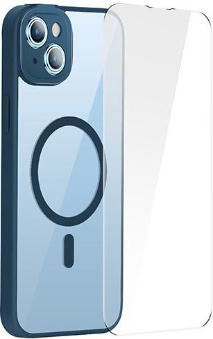 Чехол для телефона Baseus Frame Series Magnetic Case для iPhone 14 Plus (синий) - 1/1