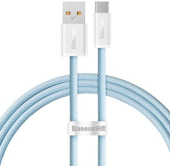 Кабель Baseus Dynamic Series USB Type-A - USB Type-C (1 м, голубой) - 1/1