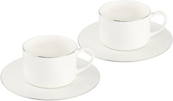Сервиз Gipfel Platinum 51539 (белый/серебристый) - 1/1