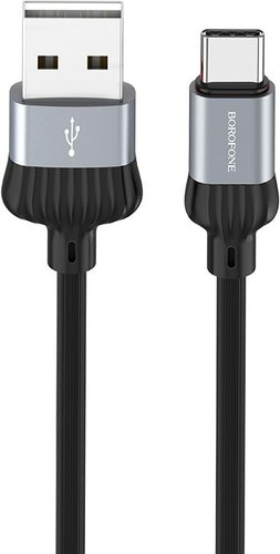 Кабель Borofone BX28 Type-C 1 м (серый) - 1/1