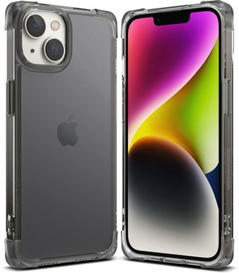 Чехол для телефона Ringke Fusion Bumper для Apple iPhone 14 Matte Smoke Black - 1/1