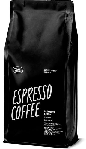 Кофе Tasty coffee Колумбия Декаф зерновой 1 кг - 1/1