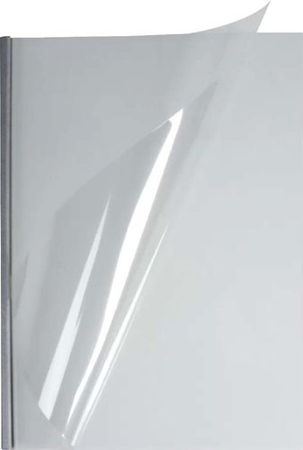 Пластиковая обложка для переплета OPUS Metalbind O.Easy Cover A4 10 мм EASYCOVERA4DC10SRE30 (30 шт, прозрачный/серебристый) - 1/1