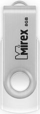 USB Flash Mirex SWIVEL WHITE 8GB (13600-FMUSWT08) - 1/1