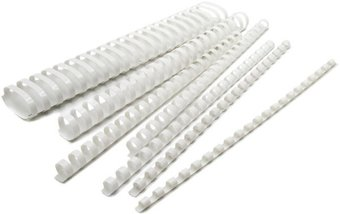 Пластиковая пружина для переплета Silwerhof d=51мм 411-450 лист A4 белый 1373590 (50 шт) - 1/1