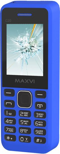 Кнопочный телефон Maxvi C20 Blue - 1/1